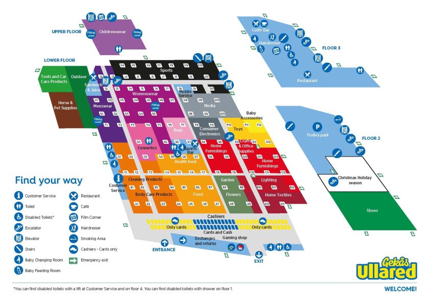 Use our store map to find your way at Gekås Ullared | Gekås